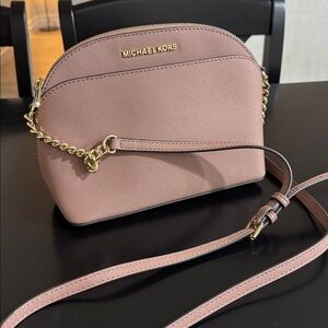Michael Kors Crossbody Bag with Gold Accents